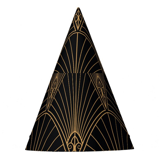 Art deco: classic geometric pattern. party hat (Front)
