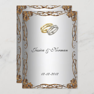 Art Deco Classic Wedding Invitation
