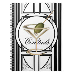 Art Deco Cocktail Notebook