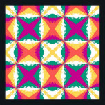 Art Deco Colourful Swirl Retro Abstract Art Poster<br><div class="desc">Art Deco Colourful Swirl Retro Abstract Art</div>