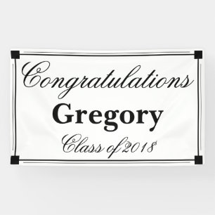 Art Deco Congratulation Graduation Party Banner