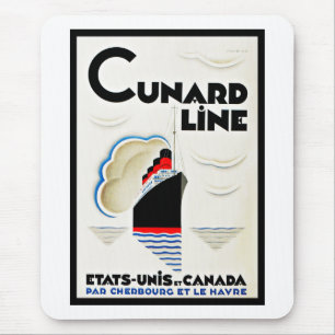 Art Deco Cunard Line Mouse Mat