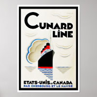 Art Deco Cunard Line