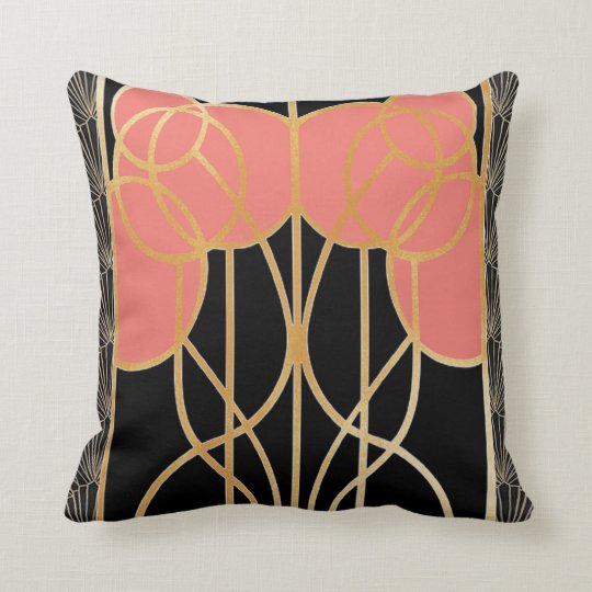 art deco cushion
