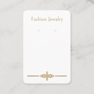Art Deco Custom "Golden" Earring Display Cards