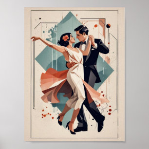 Art Deco dance Poster