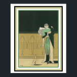 Art Deco Dancers Poster  16 x 20<br><div class="desc">Ready for framing- Nice Art Deco print of two dancers.</div>
