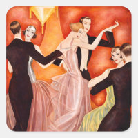 Art Deco Dancing Couples Poster | 1920s Ballroom