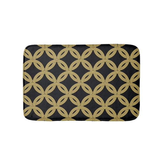 Art Deco Decoration Seamless Ornament Bath Mat (Front)