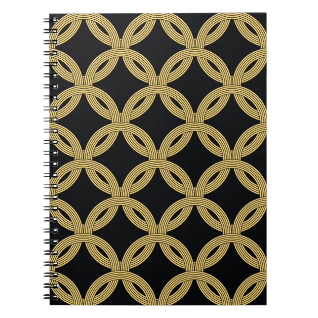 Art Deco Decoration Seamless Ornament Notebook (Front)
