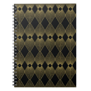 Art Deco Decoration Seamless Pattern Notebook
