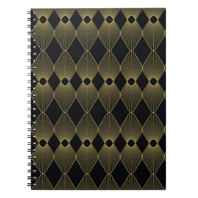 Art Deco Decoration Seamless Pattern Notebook (Front)
