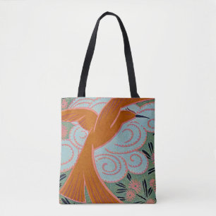 Art Deco Design #11 exotic bird Tote Bag