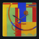 Art Deco Design #12 at Emporio Moffa Square Wall Clock<br><div class="desc">Vintage Art Deco design.</div>