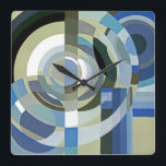 Art Deco Design #1 at Emporio Moffa Square Wall Clock<br><div class="desc">Vintage Art Deco design.</div>