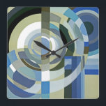 Art Deco Design #1 at Emporio Moffa Square Wall Clock<br><div class="desc">Vintage Art Deco design.</div>
