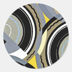 Art Deco Design #2 at Emporio Moffa Classic Round Sticker