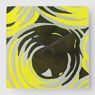 Art Deco Design #3 at Emporio Moffa Square Wall Clock