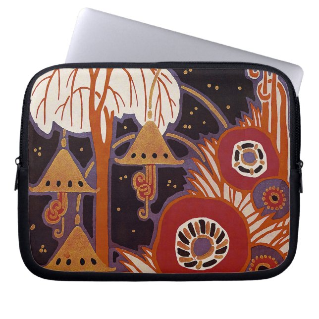 Art Deco Design #4 at Sunshinedazzle Laptop Sleeve (Front)
