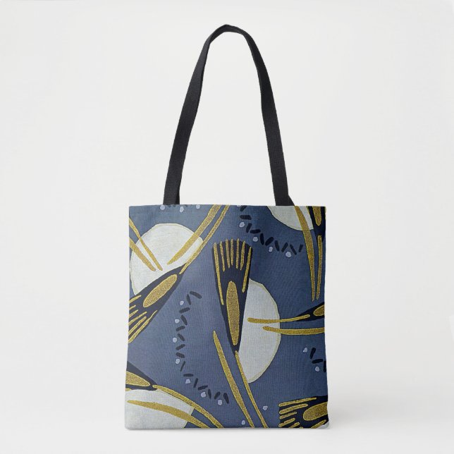 Art Deco Design #7 floral Tote Bag (Front)