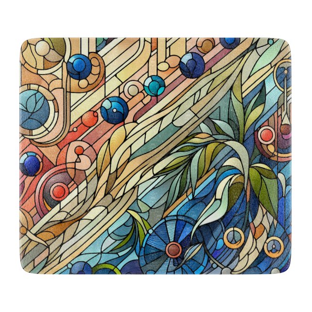Art Deco Design Cutting Board (Front)