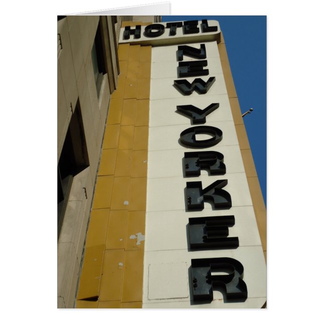 Art Deco Design, Manhattan Greeting Card (Front)