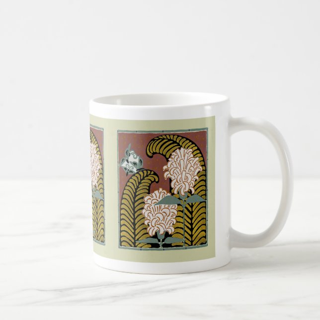 Art Deco Design No. 3 Floral Coffee Mug (Right)