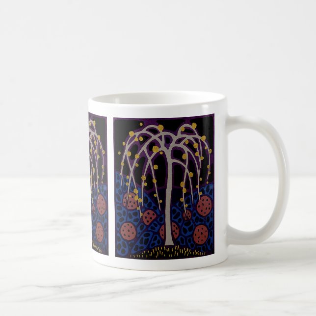 Art Deco Design No. 6 Exotic Tree Coffee Mug (Right)