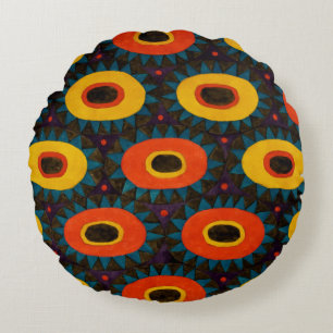 Art Deco Design Round Cushion