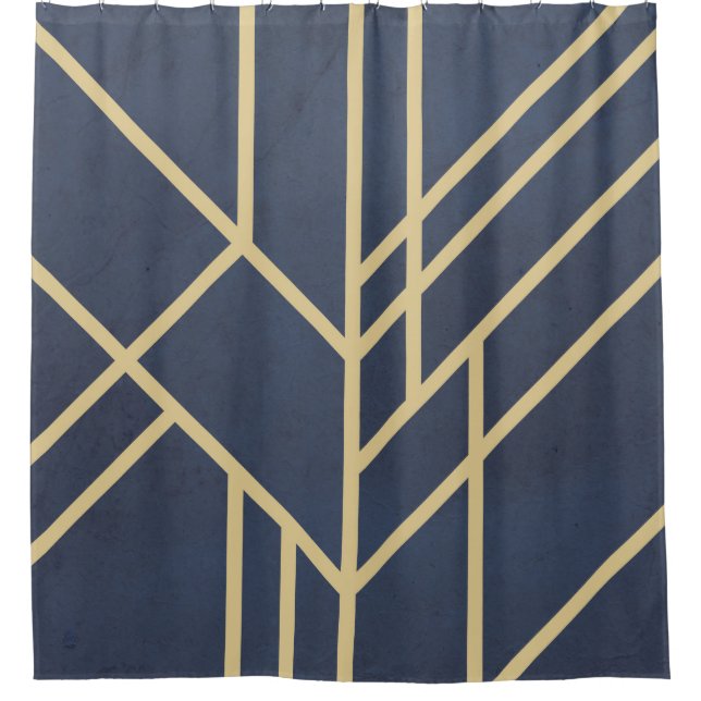 Art Deco design Shower Curtain (Front)