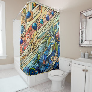 Art Deco Design Shower Curtain