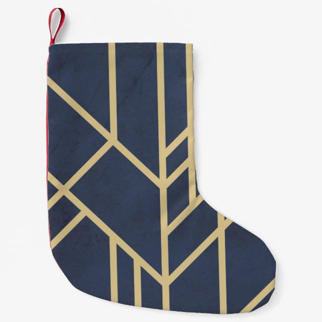 Art Deco design Small Christmas Stocking (Front)