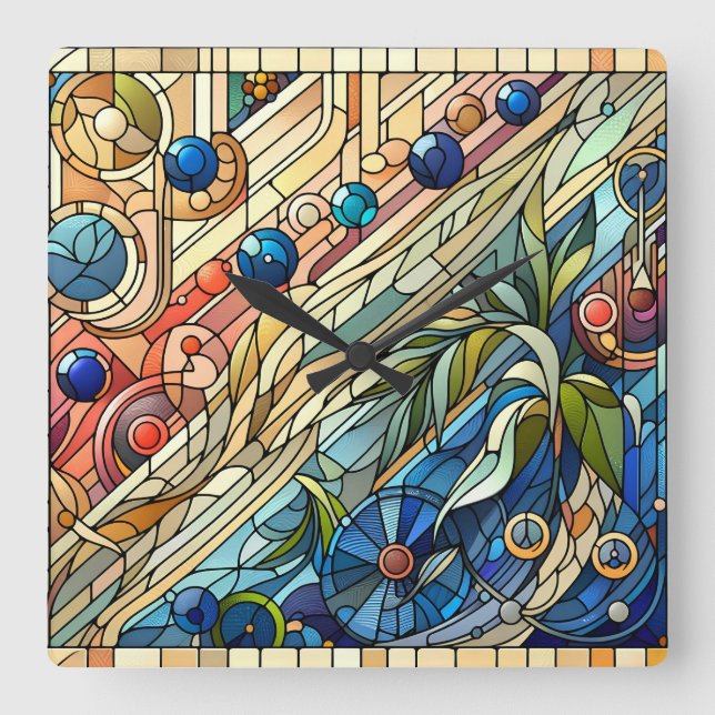 Art Deco Design Wall Clock (Front)