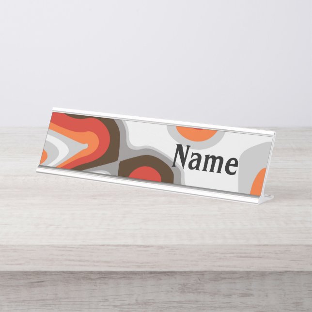 Art Deco Desk Name Plate (Front)