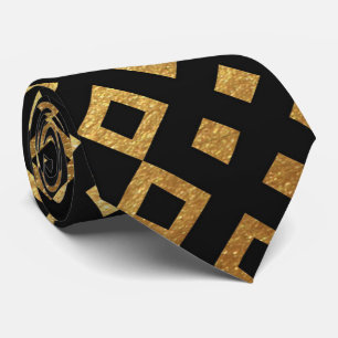 Art deco diamond pattern mens tie