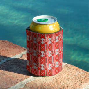 Art Deco Diamond Shapes and Lines Can Cooler