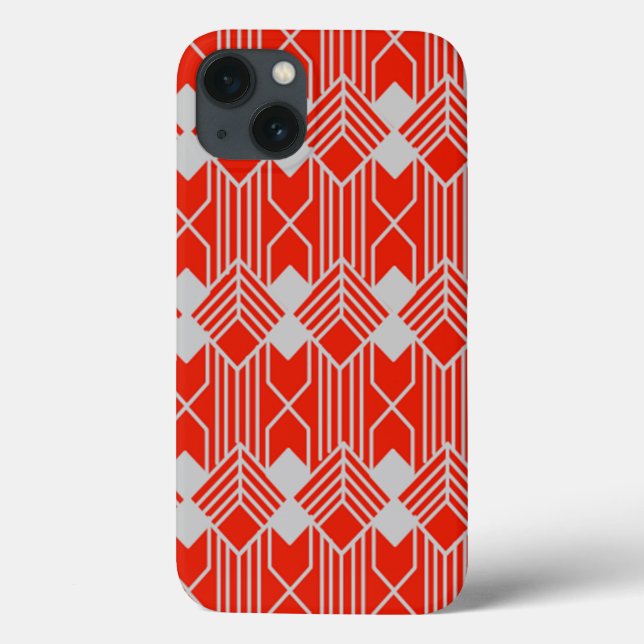 Art Deco Diamond Shapes and Lines  Case-Mate iPhone Case (Back)