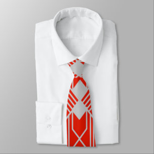 Art Deco Diamond Shapes and Lines  Tie