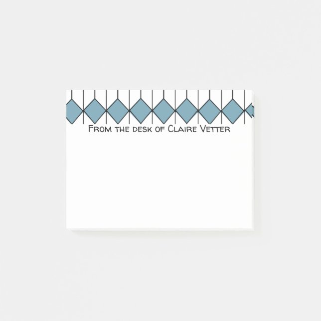 Art Deco Diamonds and Hexagons  Post-it Notes (Front)
