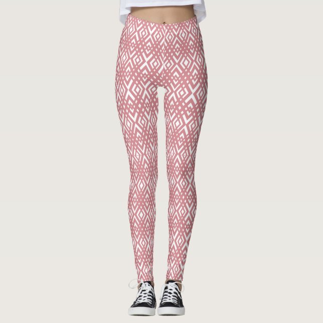 Art Deco Diamonds Leggings (Front)