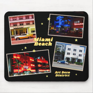 Art Deco District Miami Beach Mouse Mat