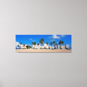 Art Deco District Of South Beach Miami Canvas Print