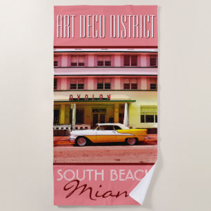 Art Deco District South Beach Miami Towel