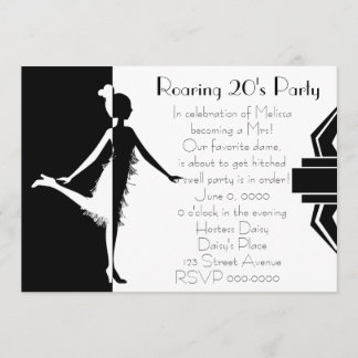 Art  Deco Doll Invitation