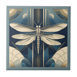 Art Deco Dragonfly Tile