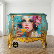 Art Deco Dresser Decoupage