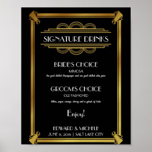 Art Deco drink poster