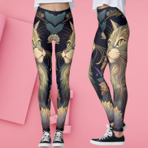 Art Deco Dusty Rose Cat Lover Yoga 
