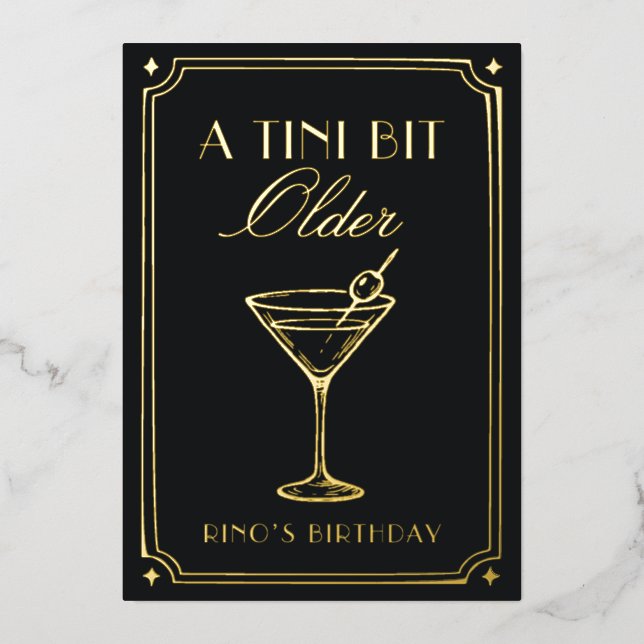 Art Deco Elegant Black Gold 20s Classic Wedding (Front)