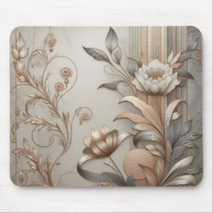 Art Deco: Elegant Botanicals and Geometric Luxury Mouse Mat